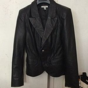 Boston proper leather jacket size 4